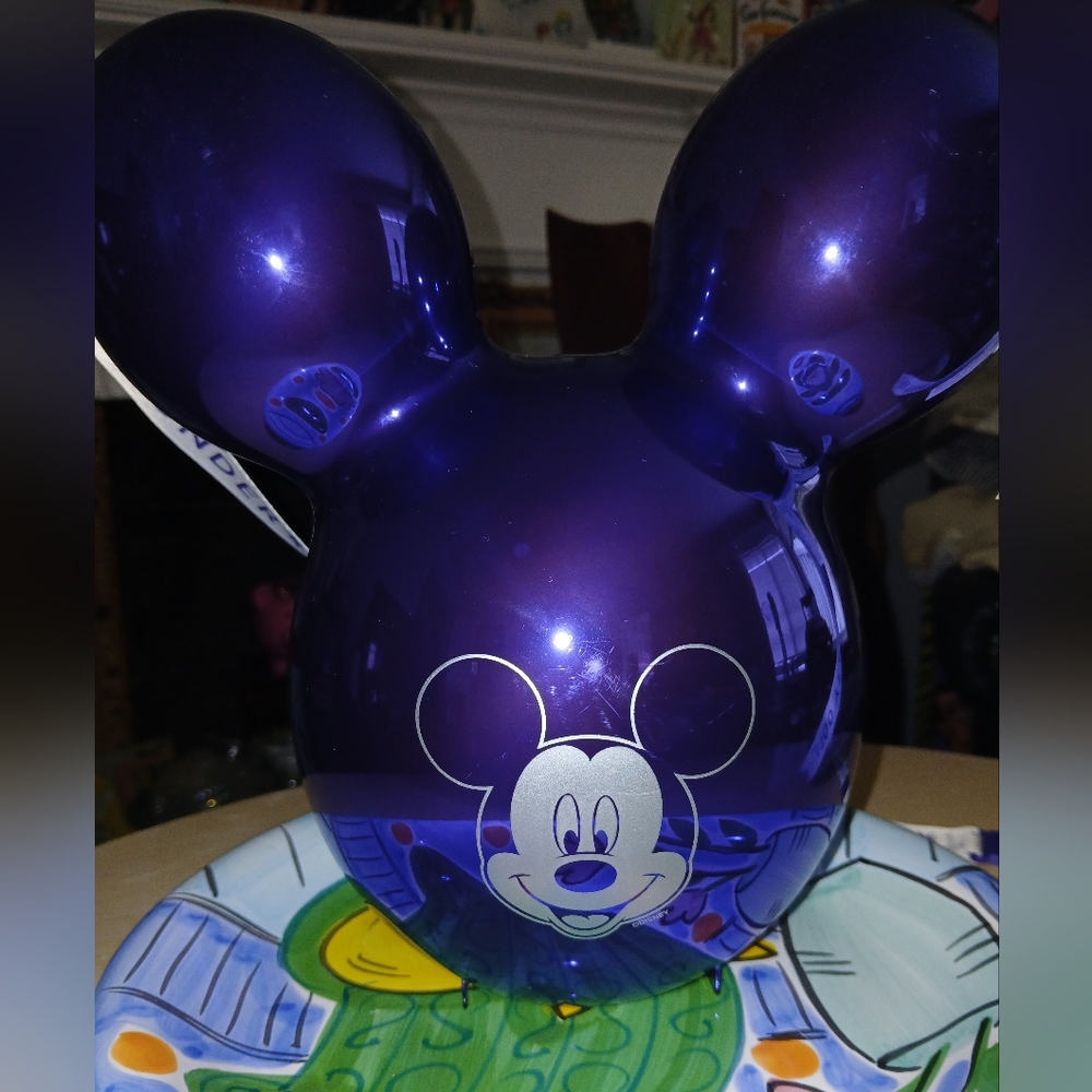 Disneyland 100 Anniversary Mickey Mouse Balloon Popcorn Bucket W/ Strap
